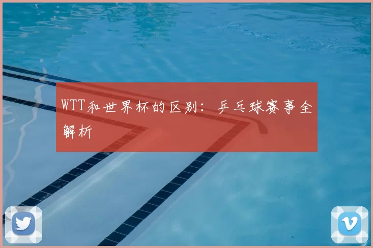 WTT和世界杯的区别:乒乓球赛事全解析